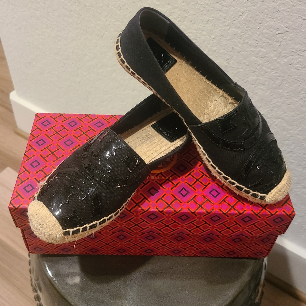 Tory Burch Black Espadrille